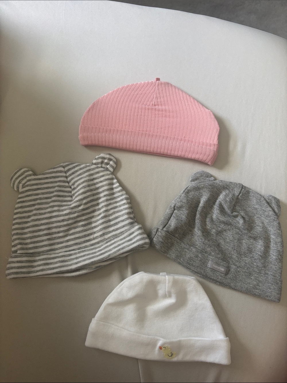 Kids Ribbed Pink Beanie Hat - Soft Baby Cap